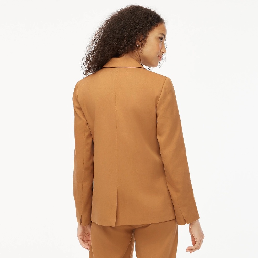 J.Crew Drapey Twill Double-Breasted Blazer - Picture 2 of 7